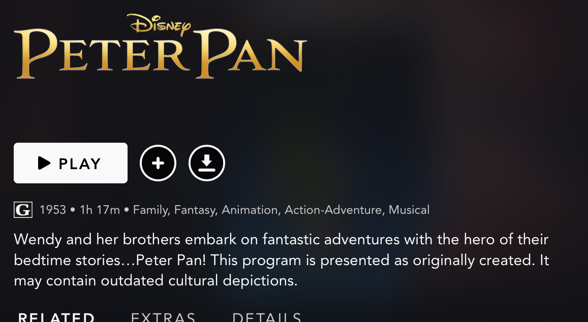 Many Classic Titles On Disney Include A “outdated Cultural Depictions” Warning Whats On 