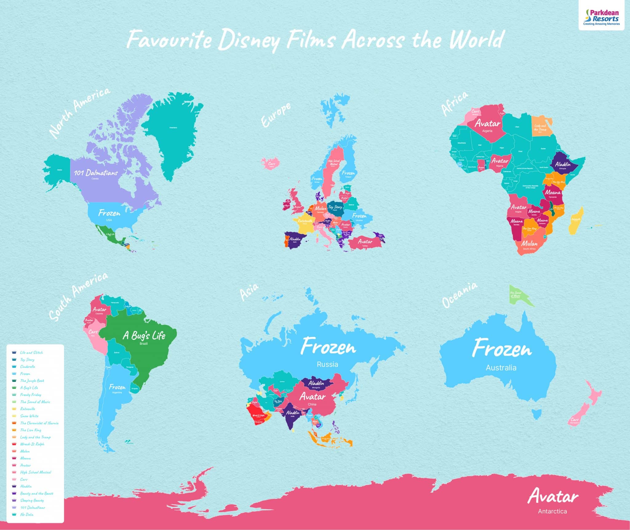 New Disney+ Map Reveals The WORLDS Favourite Film By