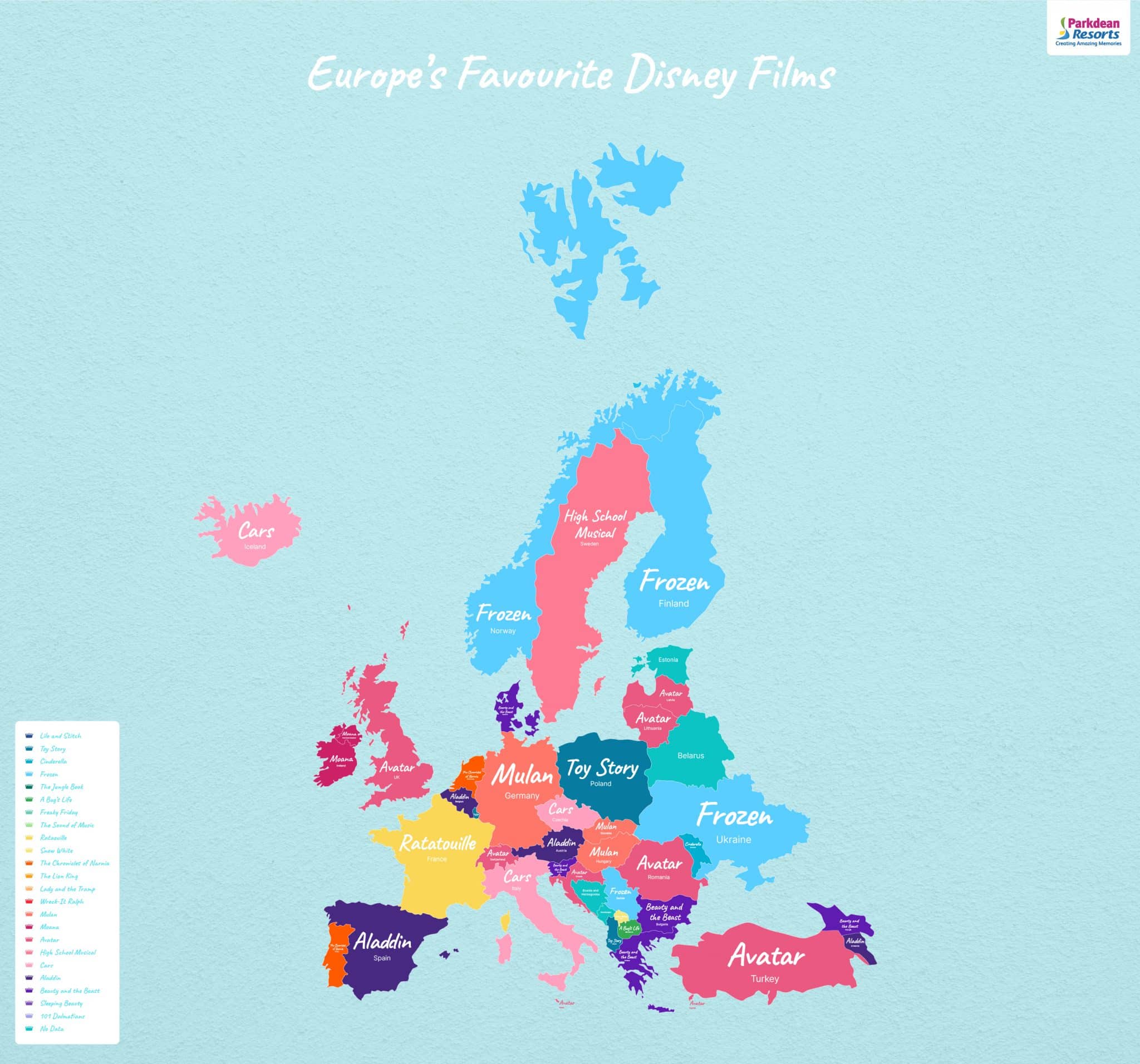 New Disney+ Map Reveals The WORLDS Favourite Film By Country What's