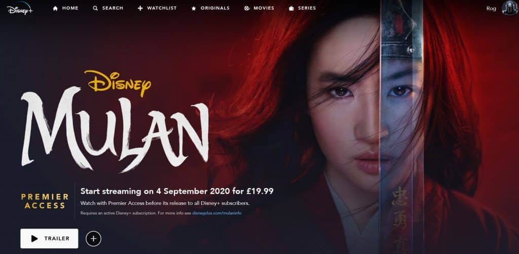 Mulan Disney Premier Access Uk European Pricing Announced What S On Disney Plus