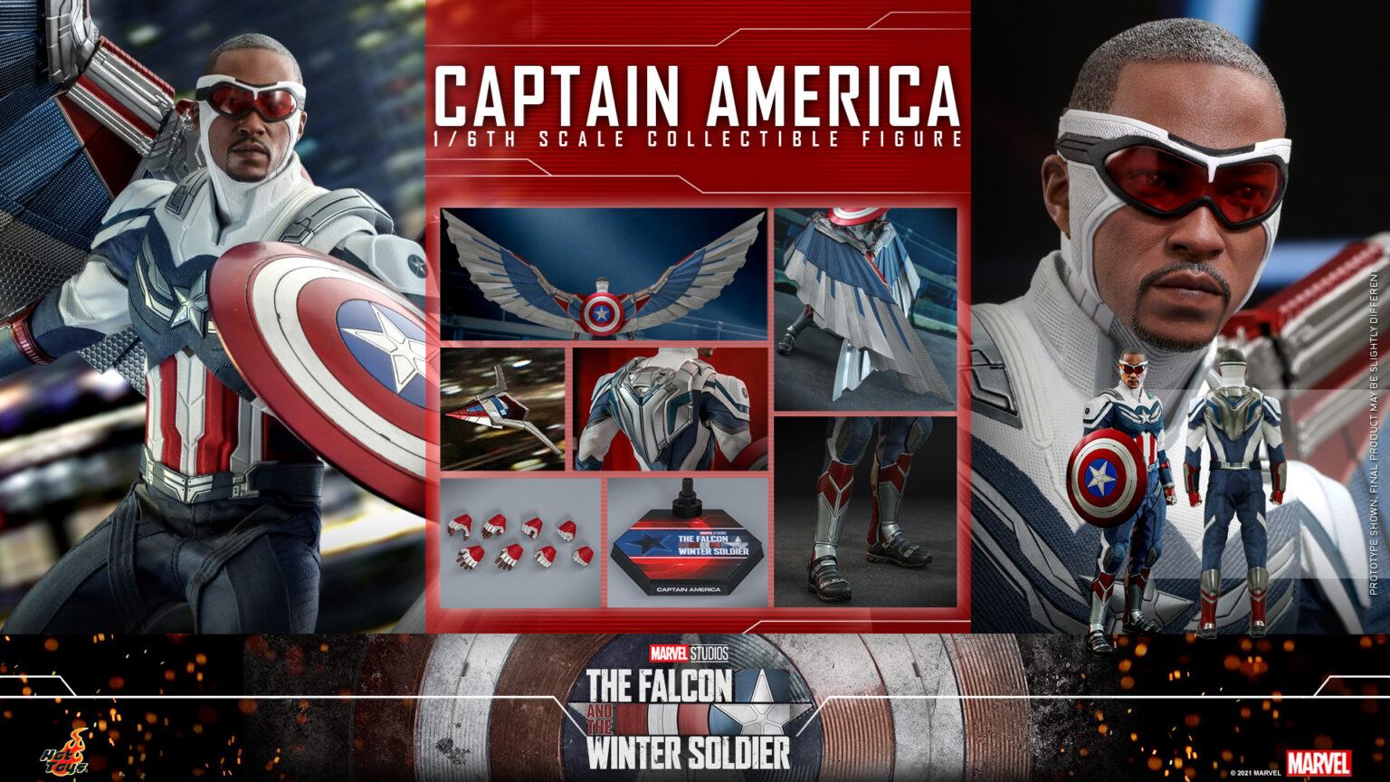 Captain America Sam Wilson Hot Toys Action Figure Coming Captain America Sam Wilson Hot Toys Action Figure Coming