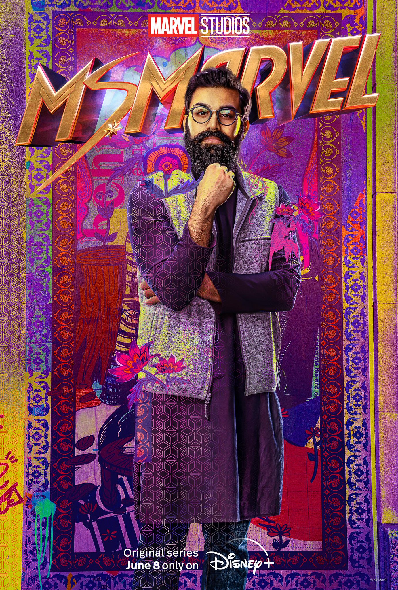 lanzamiento de nuevos pósters de personajes de “ms marvel” | qué hay en disney plus