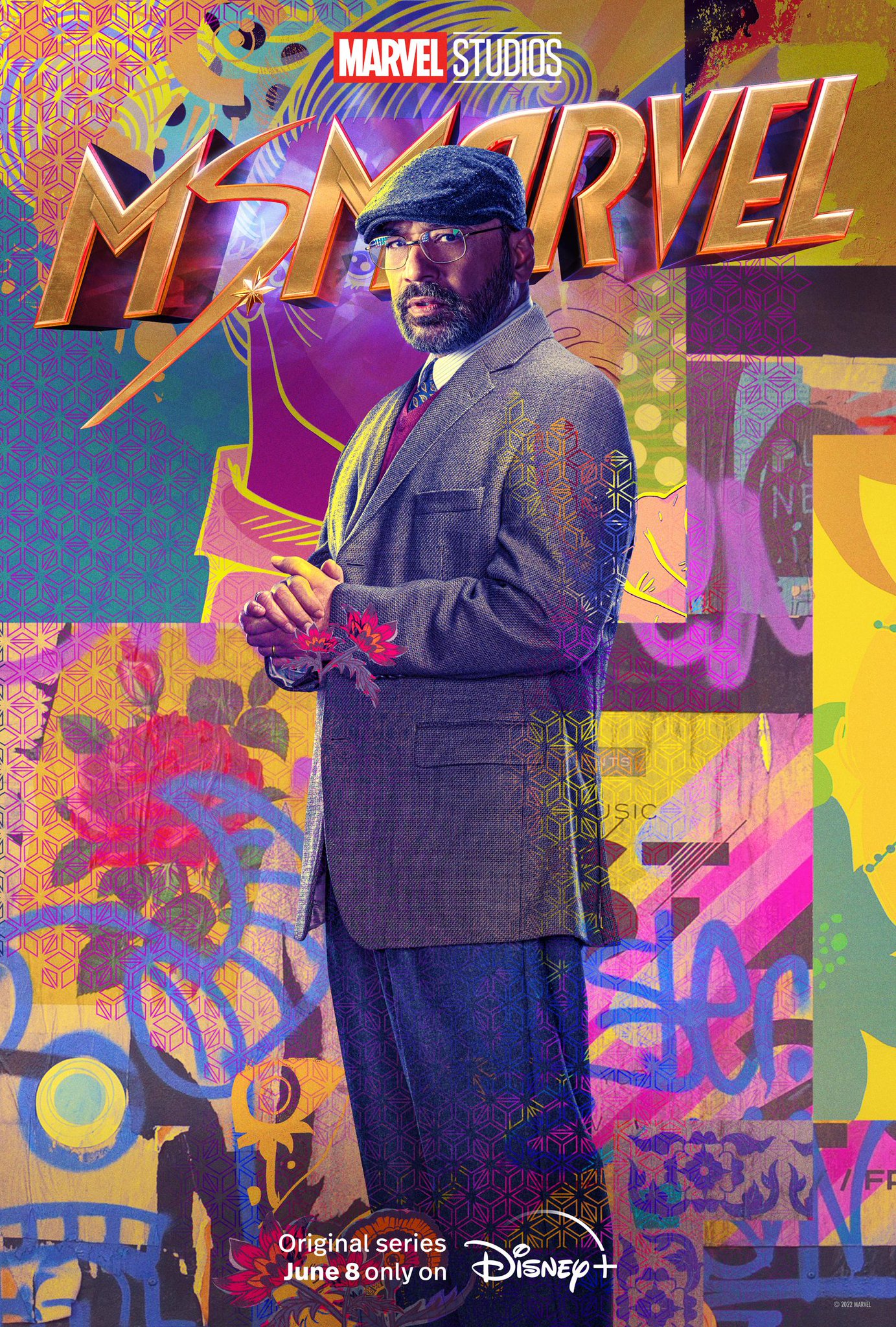 lanzamiento de nuevos pósters de personajes de “ms marvel” | qué hay en disney plus