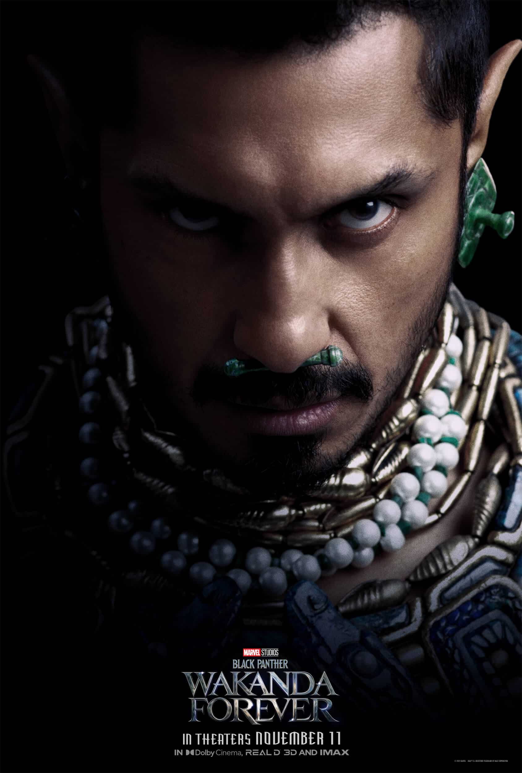 lanzamiento del largometraje y afiches de personajes de “black panther: wakanda forever” de marvel