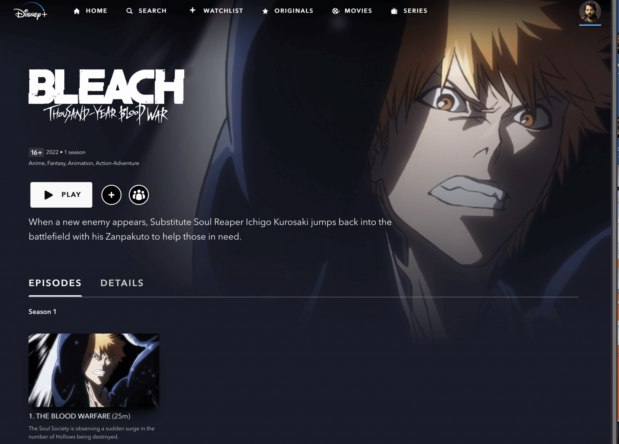 What’s New On Disney+ BLEACH ThousandYear Blood War (UK/IE/AU/NZ/CA