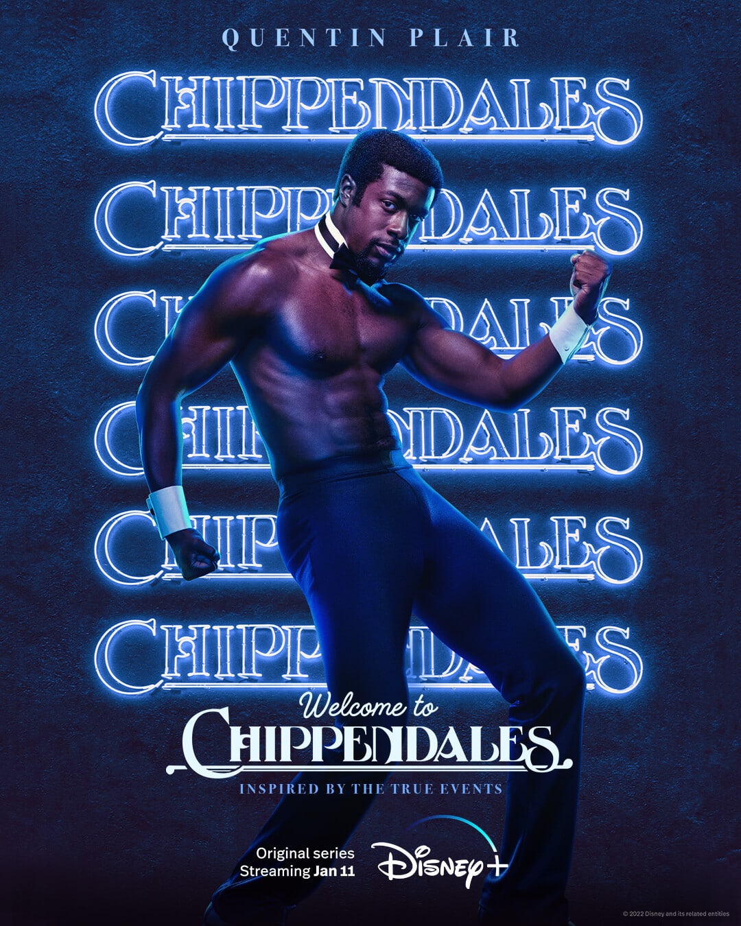 se revelan los pósters de los personajes de “welcome to chippendales”